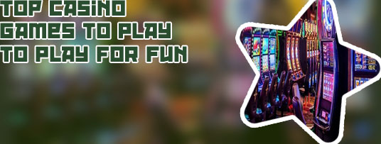 Best games to play at casino
