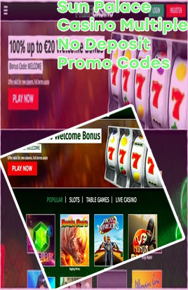 Sun palace casino bonus codes